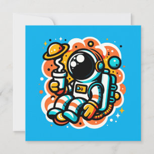 Invitación Café Astronauta para beber - Cafeína del espacio u