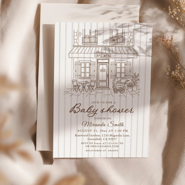 Invitación Cafe Bebe Baby Shower  (Subido por el creador)