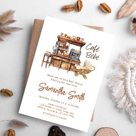 Invitación Cafe Bebe Coffee Baby Shower