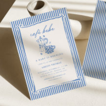 Café Bebe Shower | La raya azul del bebé está en c
