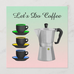 Invitación Café de Espresso Italiano