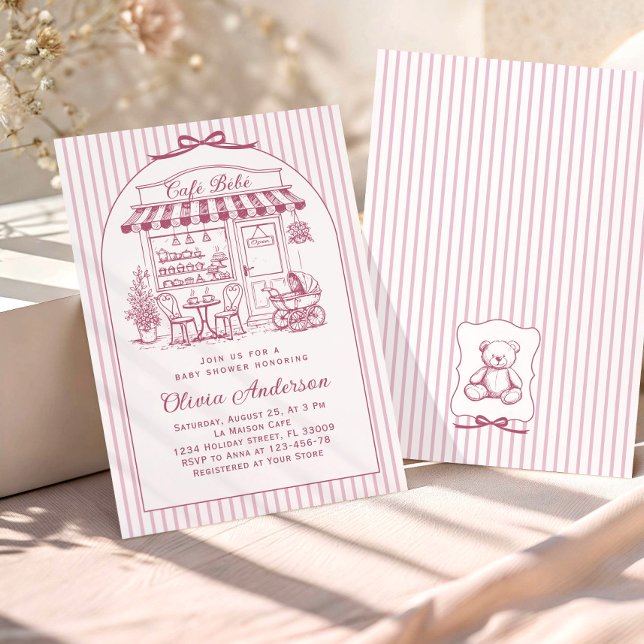 Invitación Café de moda Bebe Tienda de café Bebé Shower (Subido por el creador)