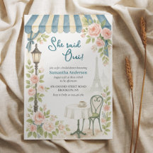 Cafe de París Dijo Que Oui Ducha Bridal