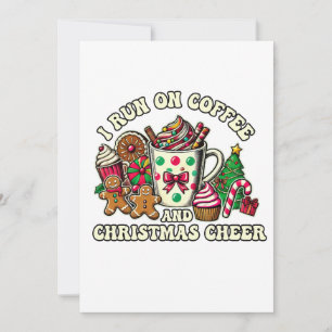 Invitación Café De Regalo De Navidad Y Navidades Saludan