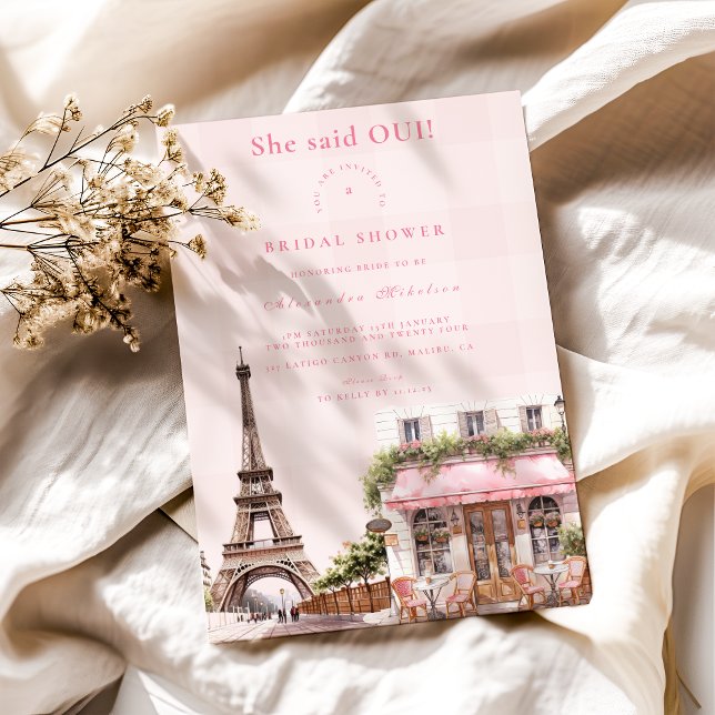 Invitación Cafe francés Ducha de novias (Subido por el creador)