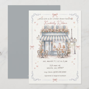 Invitación Café Francés Tema París Torre Eiffel Despedida de 