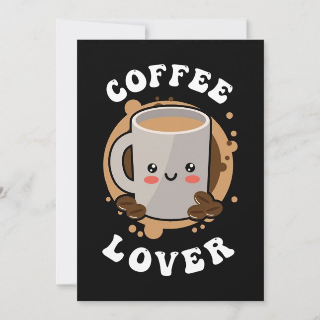 Invitación Café Lover Café Cappuccino Lover (Anverso)