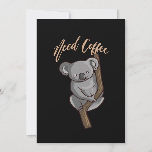 Invitación Café - Necesito Café (Anverso)