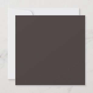 Invitación Café negro (color sólido)