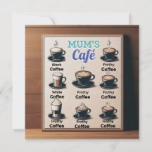 Cafe Postcard de mamá