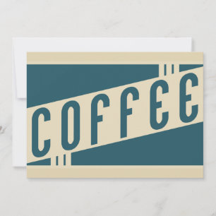 Invitación café retro