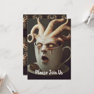 Invitación Café surrealista pulpo