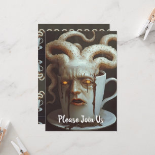 Invitación Café surrealista pulpo