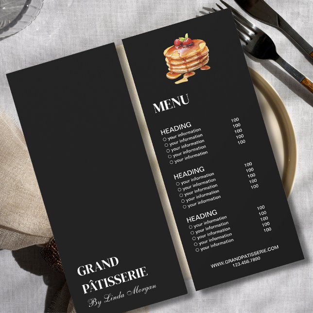 Invitación Cafetería moderna con menú y carta de precios (Subido por el creador)