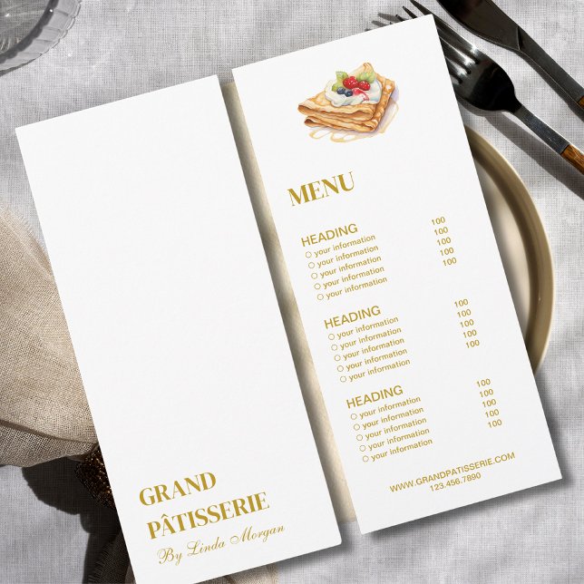 Invitación Cafetería moderna con menú y carta de precios (Subido por el creador)
