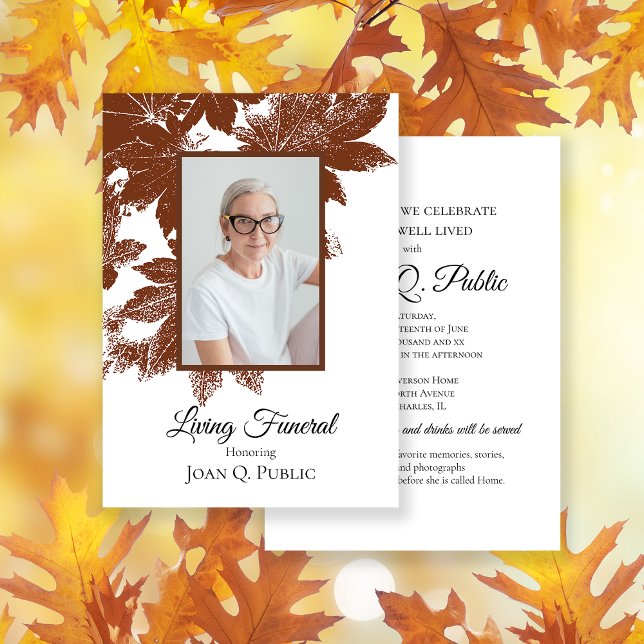 Invitación Caída Brown deja Fiesta Funeral Vivo (Subido por el creador)