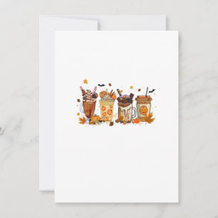 Invitación Caída Café Calabaza Spice Latte Thankding Coffe