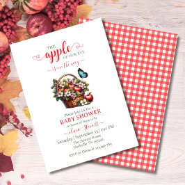Invitación Caída Cosecha Manzana de mi ducha de bebé de ojos