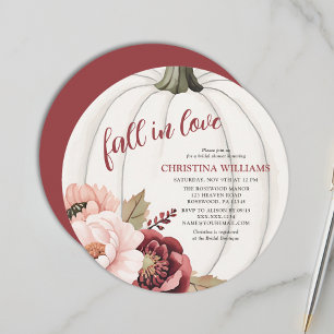 Invitación Caída de acuarela en amor Ducha de novia de calaba