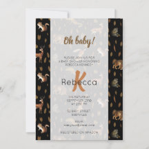 Caída de Animales Forestales Autumn deja Baby Show