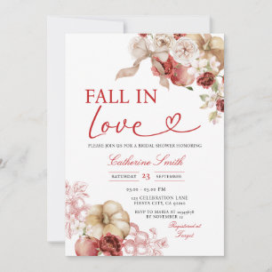 Invitación Caída de Apple en el amor La ducha de novias de ca