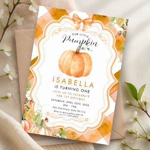 Invitación Caída de calabaza Primer 12° 3er cuarto quinto cum