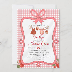 Invitación Caída de fruta de Apple ducha de bebé Rociar el be