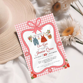 Invitación Caída de fruta de Apple ducha de bebé Rociar el be