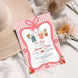 Invitación Caída de fruta de Apple ducha de bebé Rociar el be
