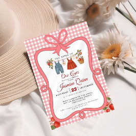 Invitación Caída de fruta de Apple ducha de bebé Rociar el be