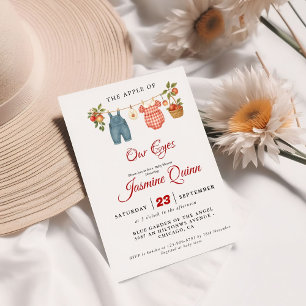 Invitación Caída de fruta de Apple ducha de bebé Rociar el be