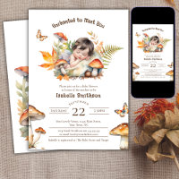 Caída de hadas encantadas Autumn Woodland Baby Sho