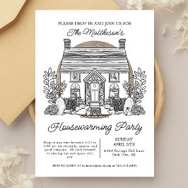 Invitación Caída De Pascua En La Primavera De La Cabaña En El