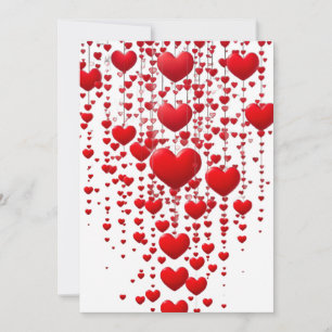 Invitación Caída del Corazón: Diseño Cinemático Romántico