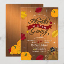 Caída del Día de Acción de Gracias Rústica deja ca