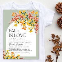 Caída En Amor Autumn Floral Baby Shower