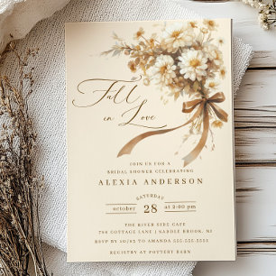 Invitación Caída En Amor Floral Ducha De Novias