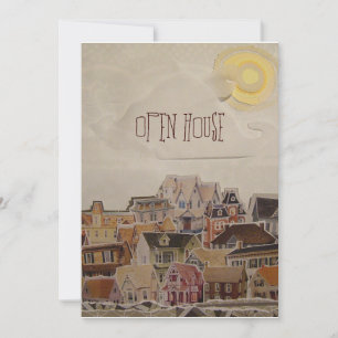 Invitación Caída En Calentamiento De Hogares Collage -