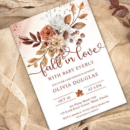 Invitación Caída en el amor Boho Floral Baby Shower