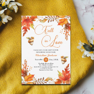 Invitación Caída en el amor Boho Floral Baby Shower