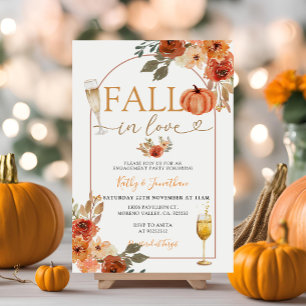 Invitación Caída en el amor Boho Pumpkin Arch Engagement Part