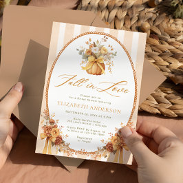 Invitación Caída en el amor Caída Calabaza Floral Ducha de no