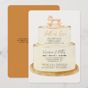 Invitación Caída en el amor Neutral de la Baby Shower del pas