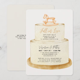 Invitación Caída en el amor Neutral de la Baby Shower del pas