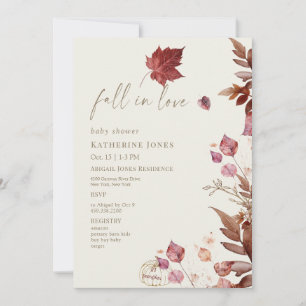 Invitación Caída en el amor Otoño Lil Pumpkin Cream Baby Show