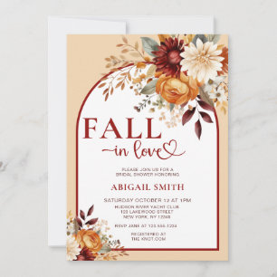 INVITACIÓN CAÍDA EN LA DUCHA DE LA BRIDAL DEL ARCO FLORAL AMO