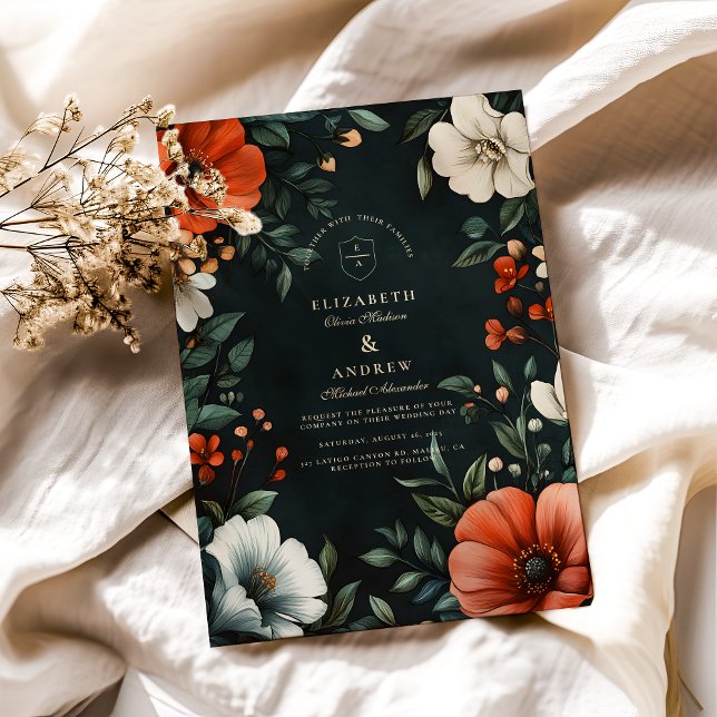 Invitación Caída gótica vintage (Subido por el creador)