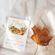 Caída Oh Baby Deer Pumpkin & Sunflower Baby Shower