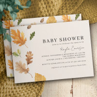 Caída Rusa | Earthy Neutral Otumn Baby Shower