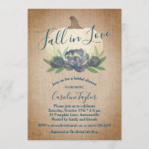 Caída rusa en amor Floral Azul ducha de novia